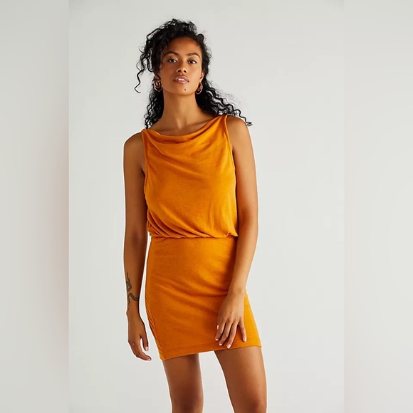 FREE PEOPLE FP BEACH Riviera Mini Dress XS Cardamom - Picture 1 of 6